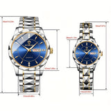 2pcs/set, Business Double Calendar Waterproof Men's Watches Set, Valentine's Day Gift