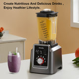 BioloMix 67.63oz Commercial Blender - Digital, BPA-Free, Automatic Program, Professional Mixer For Juicing, Food Processing, Ice Crushing, And Smoothie Making