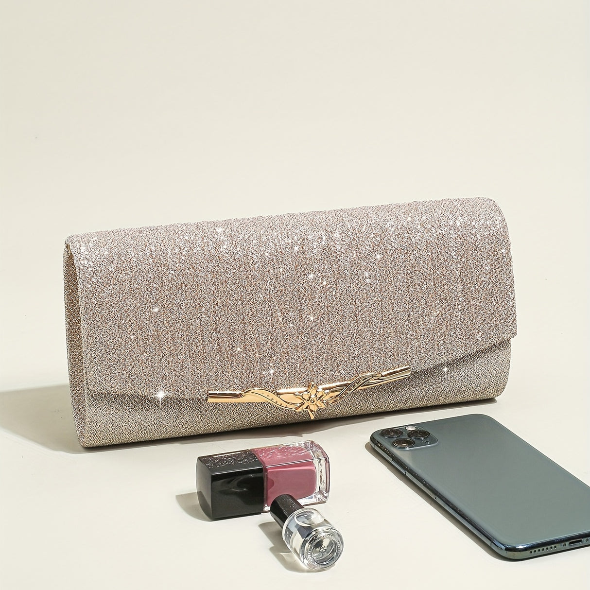 Women Sparkling Clutch Purse Elegant Glitter Evening Bags Bling Evening Handbag For Dance Wedding Party Prom Bride. Sparkling Stone Decor Metal Frame Clutch Bag