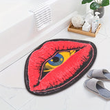 1pc Soft and Non-Slip Lips Shaped Bath Rug - Absorbent and Machine Washable for Home, Living Room, Kitchen, and Bathroom, Bathroom Decor, Bathroom Accessory