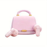 Fashion-Forward Active Noise-Cancelling Wireless Headset: Quick Charge, Touch Control, Gaming-Ready, Unique Handbag-Crafted Design for the Modern User