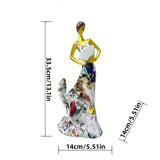 Resin Dance Goddess Wine Bottle Holder: A Versatile Home Decor Piece for Indoor and Outdoor Use - Suitable for Christmas, Easter, Thanksgiving, and More
