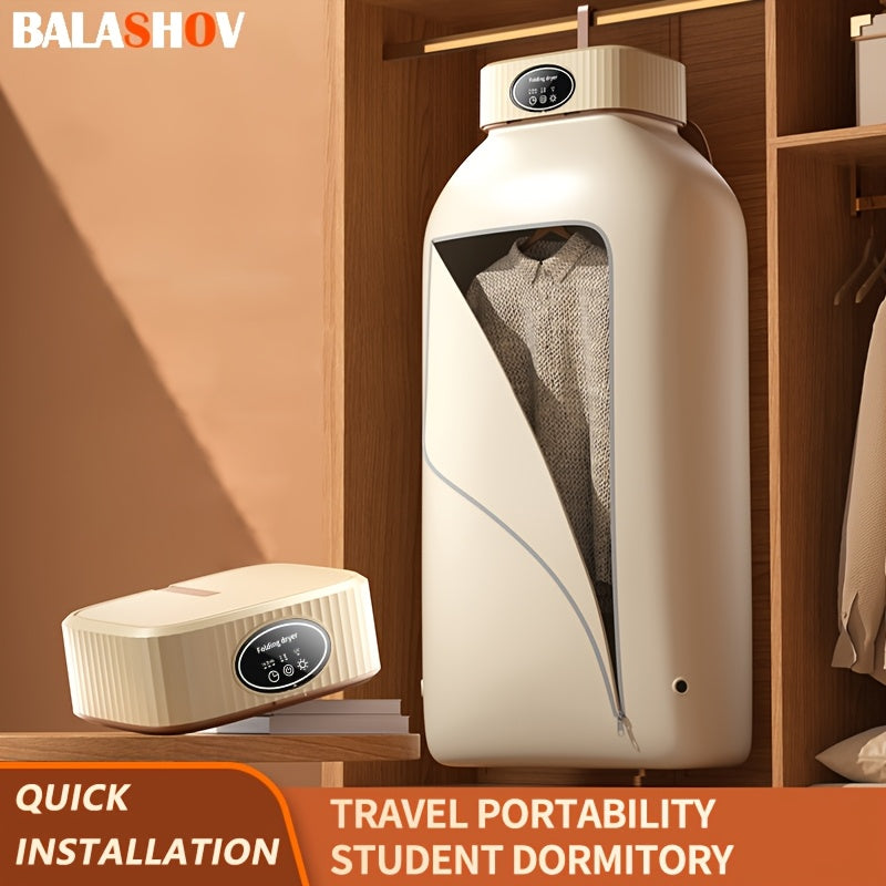 Portable Clothes Dryer, Mini Dryer Machine With Timing Function Equipped - Compact And Convenient Drying Solution For Apartment, Dorm, RV - Quick And Easy To Use Compact Dryer Machine With Dryer Bag For Delicate Garments, Und