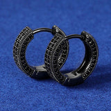 Elegant Black Hoop Earrings - Lightweight, Versatile Fashion Accessory for Style & Comfort