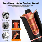 Ceramic Auto Hair Curler | Fast-Heating Rotating Wand | Efficient Styling Tool | Ideal Unisex Gift | US Plug