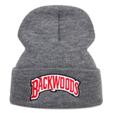 1pc "BACKWOODS" Knitted Hat Thermal Cap For Men, Ideal choice for Gifts