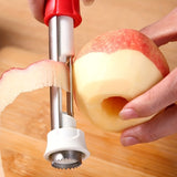 KITEOAGE Stainless Steel Fruit Corer & Peeler - Durable, Easy-to-Use Apple and Pear Core Remover for Kitchen Use