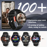 Smart Watch Wireless Answer And Call SOS Outdoor Watch Outdoor Sports Watch LED IP68 Waterproof Compass Fitness Tracker Pedometer Multimedia Message Display, Suitable For Android&IPHONE Mobile Phones, Men's And Women's Smart