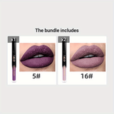 1pc, Non-Sticky Lasting Lip Glaze, Matte Lip Mud, High Pigment Liquid Lipsticks Lip Gloss, Ideal Mardi Gras Festival Party Makeup, With Black Green Blue White Glossy Pink Highlighter Rose Brown Purple Tones