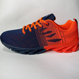 Men's Trendy Knitted Breathable Lightweight Shock-Absorbing Comfy Running Shoes, Spring And Summer