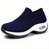 Lightweight Mesh Air Cushion Sole Chunky Sneakers - Women's Low Top Running Shoes Footwear
