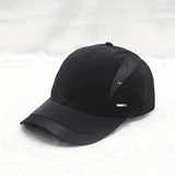Thin Style Quick-Dry Baseball Cap Mesh Hat for Men, Summer Breathable Outdoor Fishing Sun Visor Duckbill Cap