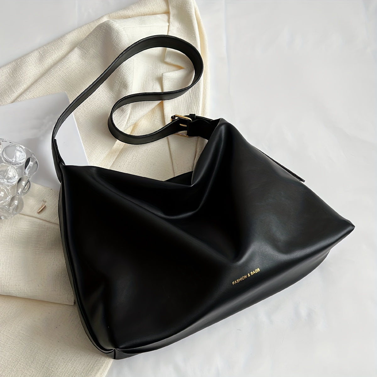Minimalist Large Capacity Hobo Bag, Trendy Simple Crossbody Tote Bag, Women's Handbag & Shoulder Shopper Bag