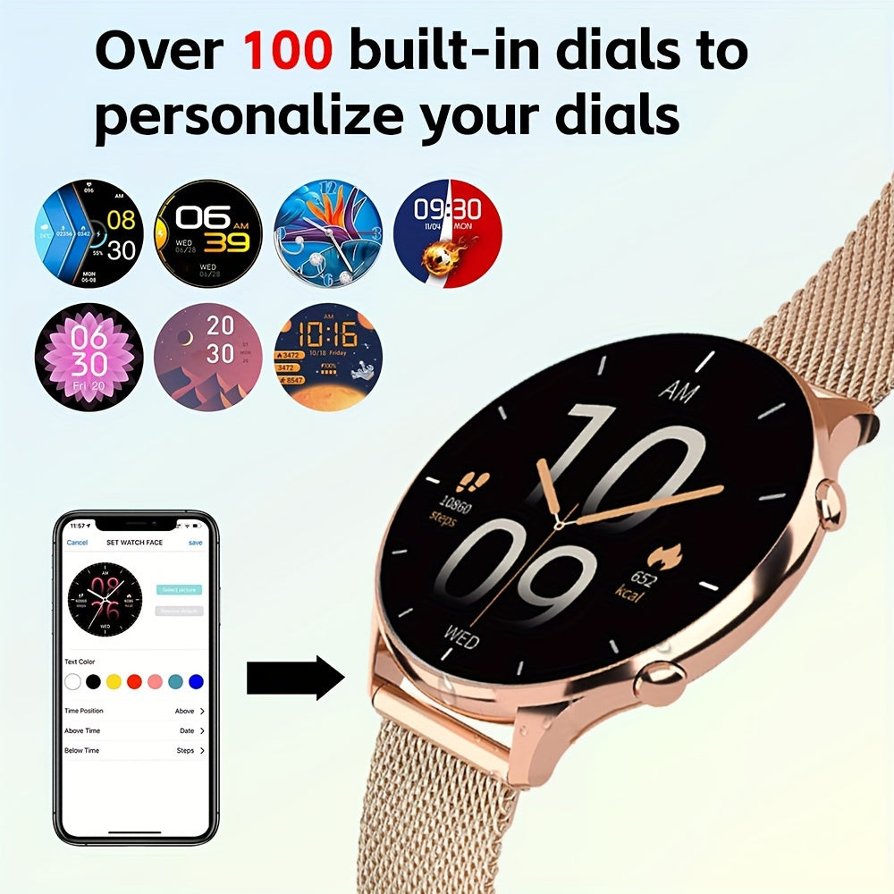 Smart Watches For Women, Answer/Make Calls, 1.39" Smartwatch, 120+ Sports Mode, Pedometer, For Android And IOS, Holiday Gift Idea, For St. Patrick's Day, School Season, Girl's Day