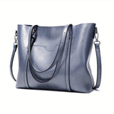 Luxurious Retro Tote Handbag - Women's Large Capacity Multi-Pocket Casual Shoulder Bag with Adjustable Strap, Perfect Mother's Day Gift - Soft, Stylish, and Spacious Purse for Ladies on Sale