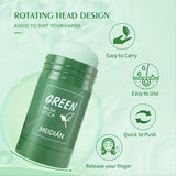 2-Pack/4-Pack Green Tea Mask Stick, Hypoallergenic Unisex Adult Facial Moisturizer, Oil Control, Natural Skin Firming, Suitable for All Skin Types, Clean Effect, Pure Green Tea Ingredients, Ideal Gift for Her