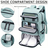 1pc Large Capacity Waterproof Laptop Backpack For Travel And College, Men's And Women's Travel Backpack With Shoe Bag, Multifunctional Lightweight Outdoor Hiking And Camping Backpack, Holiday Travel Party Gift, School Bag, Ea