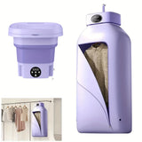 A Portable Washing Machine + A Portable Clothes Dryer, A Total Of Two Washing And Drying Sets, Folding Mini Small Washing Machine, Storable Portable Dryer, Home, Travel, Car, Dormitory And Apartment, Simple To Use And Does No
