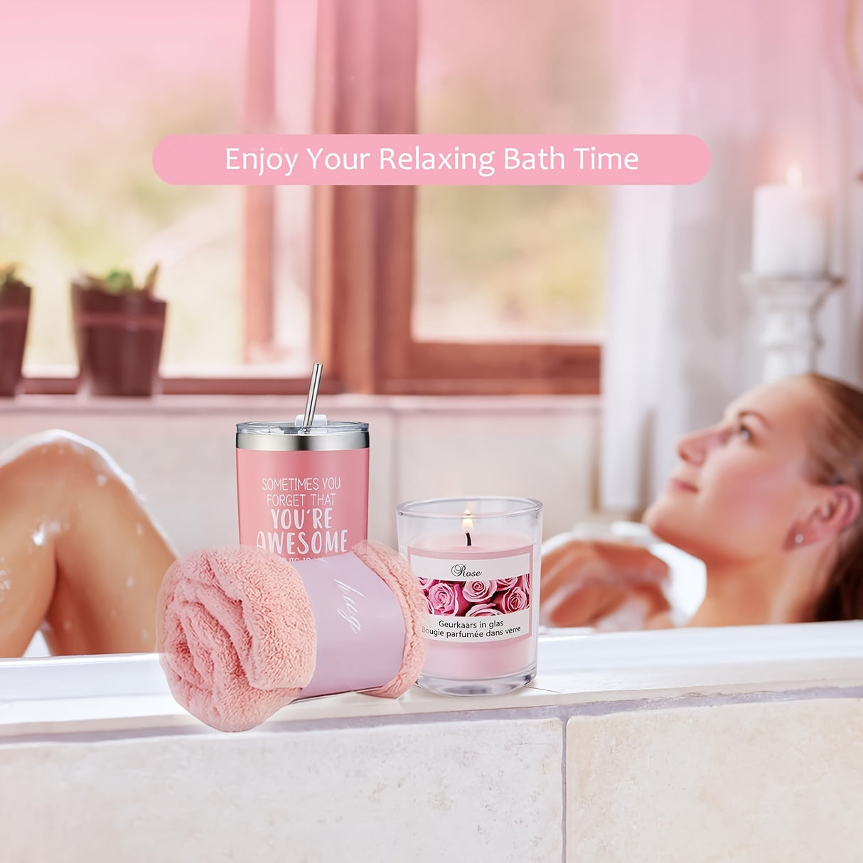 1 Set Heartfelt Gift Collection - Luxurious Bathroom Essentials for Women - Perfect Valentines Day, Mothers Day, Birthday Present for Mom, Sister, Wife, Daughter, and Friends - Unique Gift for Women Who Have Everything