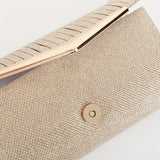 Sequin Ruched Evening Bag, Metal Decor Flap Prom Purse, Glitter Clutch Bag For Wedding Party Best Gifts for Carnaval