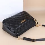 Single Double Layer Zipper Crossbody Bag for Women - Casual Minimalist Mobile Phone & Shopping Bag for Mom