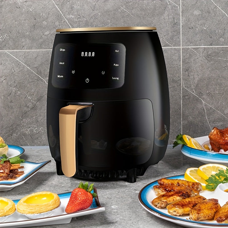 1pc Premium Air Fryer - Advanced Omni-directional Cooking, 1400W High-Power Heat, 30W Fan for Even Crispiness, Uniform Motor Drive Technology