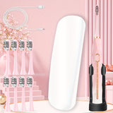 Acoustic Electric Toothbrush IPX8 Waterproof USB Rechargeable Couple Replaceable Metal Shaft Adult Men And Women With Toothbrush Seat With Suitcase Rechargeable Toothbrush Intelligent Timer 8 Replacement Brush Head 5 Colors