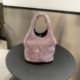 Radiant Crystal Knotted Clutch - Shimmering Evening Handbag for Weddings, Parties & Festivals - Glamorous Clutch Purse for Fashion-Forward Women