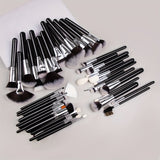 40pcs Complete Function Makeup Brush Kit With Premium Synthetic Bristles & Wooden Handle Perfect For Highlighter Blush Contour Eyeshadow Blending Professional Face Eye Lip Blender Brush Ideal For Makeup Beginner & Artist
