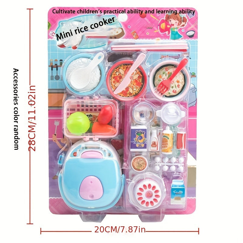 Children Play Every Family Toy Series Supermarket Checkout Cute Pet Life House Mini Rice Cooker Variety Of Options Halloween Christmas Gift