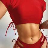 New Fashionable High-end Sexy Bikini Hot Spring Swimsuit For Women, European And American Beach Split Swimsuit For Women