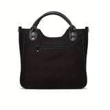 Goth Grunge Skeleton Durable Crossbody Bag, Rib Pattern Canvas Large Capacity Trendy Handbag, Halloween Portable Double Handle Tote Bag