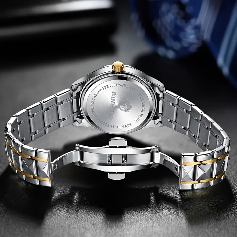 2pcs/set, Business Double Calendar Waterproof Men's Watches Set, Valentine's Day Gift