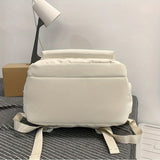 New Fashionable Large-capacity Backpack, Unisex Casual Trend Backpack, Simple Solid Color Versatile School Bag