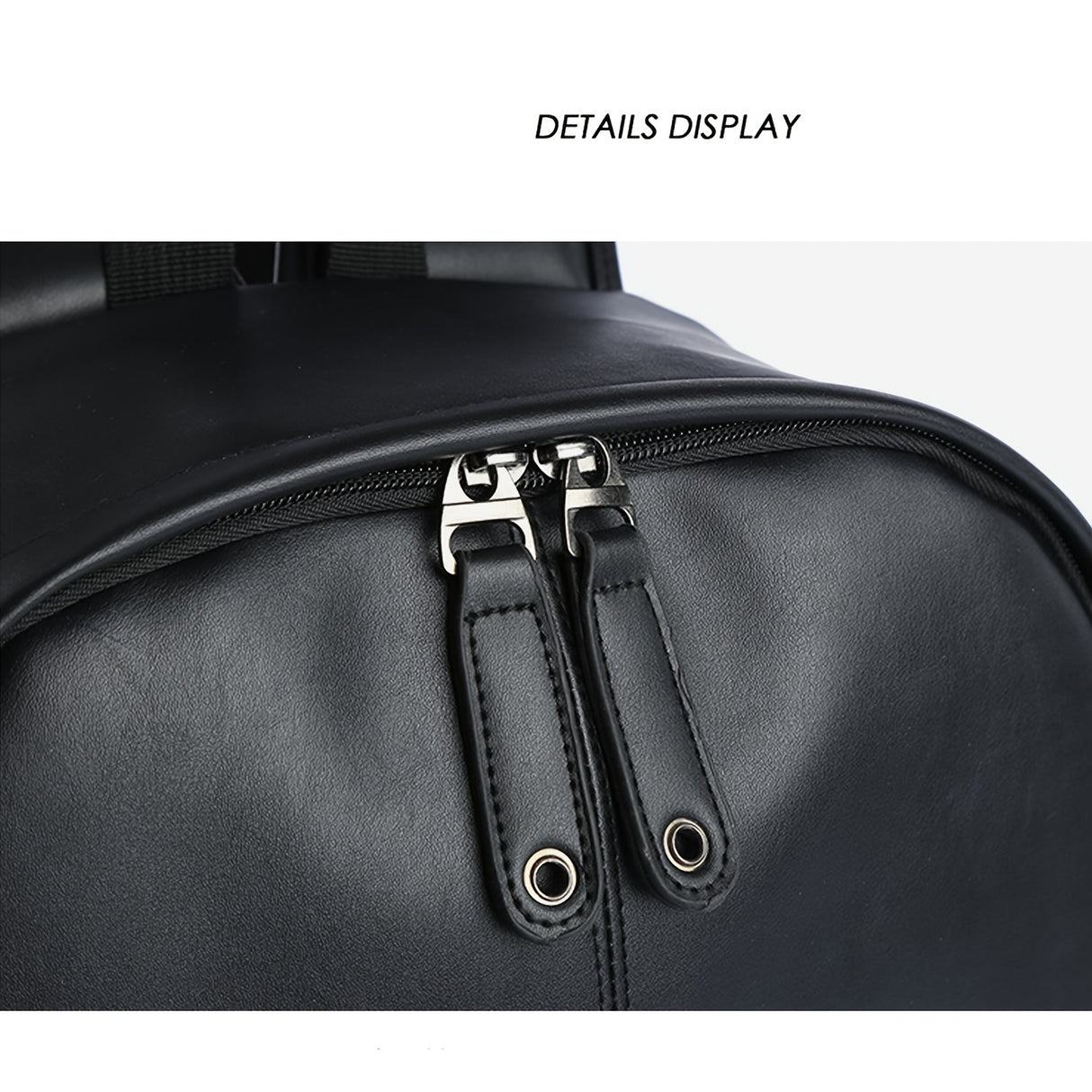 1pc Men's Fashion Travel Backpack, Student School Bag, PU Leather Casual Backpack