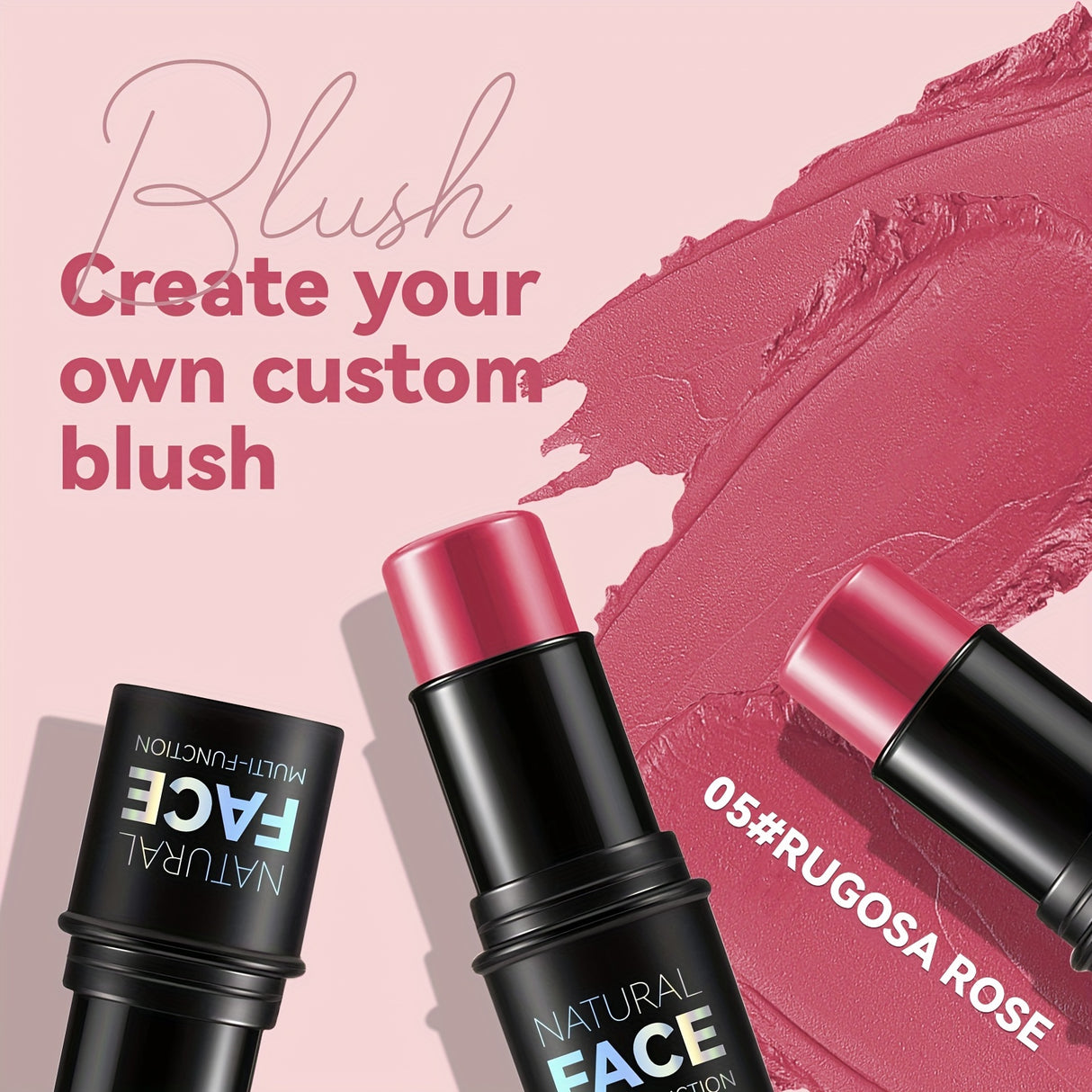 3-Piece Makeup Trio Set - Creamy Blush, Radiant Highlighter & Defined Contour - Waterproof, Long-Lasting Formula - Perfect Gift for Mothers Day & Beyond