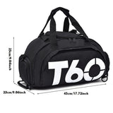 Large Capacity Duffle Tote Bag, Nylon Lightweight Luggage Bag With Shoe Compartment, Portable Travel Storage Bag Unisex Bag For Daily Use