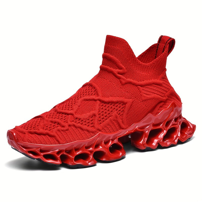Women's Fashion Slip-on Athletic Running Shoes, Lightweight Shock Absorption Walking Shoes, Sporty Outdoor Mesh Casual Sneakers