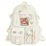 Laptop Backpacks 15.6 Inch School Bag College Backpack Large Travel Daypack Kawaii Bookbags for Teens Girls Women Students