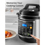 COMFEE 16 in 1 Electric Pressure Cooker Instant Multi Cooker Olla de Presion Non-Stick Pot Yogurt Maker Rice Cooker Slow Cooker Saut Steamer 8 Quarts Stainless Steel