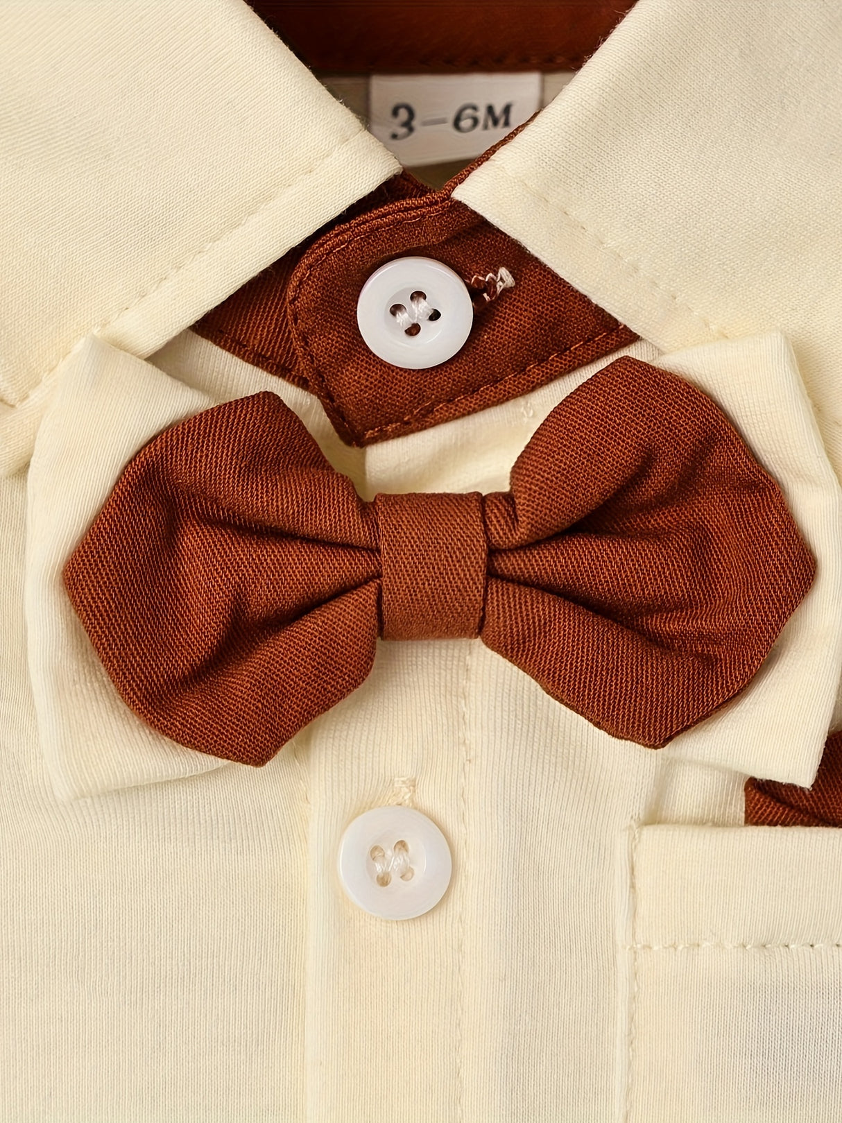 Baby Boy Clothes Infant Little Gentleman Romper + Strap Pants + Bowtie 3pcs Outfits 0-18 Months