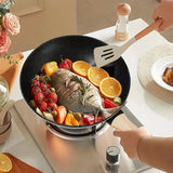 Premium Non-stick Pan Set-precision Cast Iron, Multi-layer Cooking Pot Gas And Induction Stove, Perfect Home Kitchen, With A Cover, Solid Wood Handle, Can Cook Soup And Pancake Stew Meat To Meet Different Cooking Needs