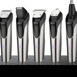 Beard Trimmer For Men, All-in-One Men's Hair Clipper Hair Trimmer, Mustache Body Nose Ear Facial Cutting Shaver, Electric Razor Grooming Kit, USB Rechargeable Cordless & Led Display, Holiday Gift For Him Father's Day Gift
