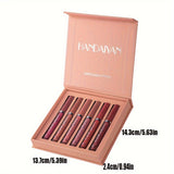 6 Pcs Matte Long-Lasting Wear - Liquid Lipstick Makeup Set - Non-Stick Cup Not Fade Waterproof Lip Gloss