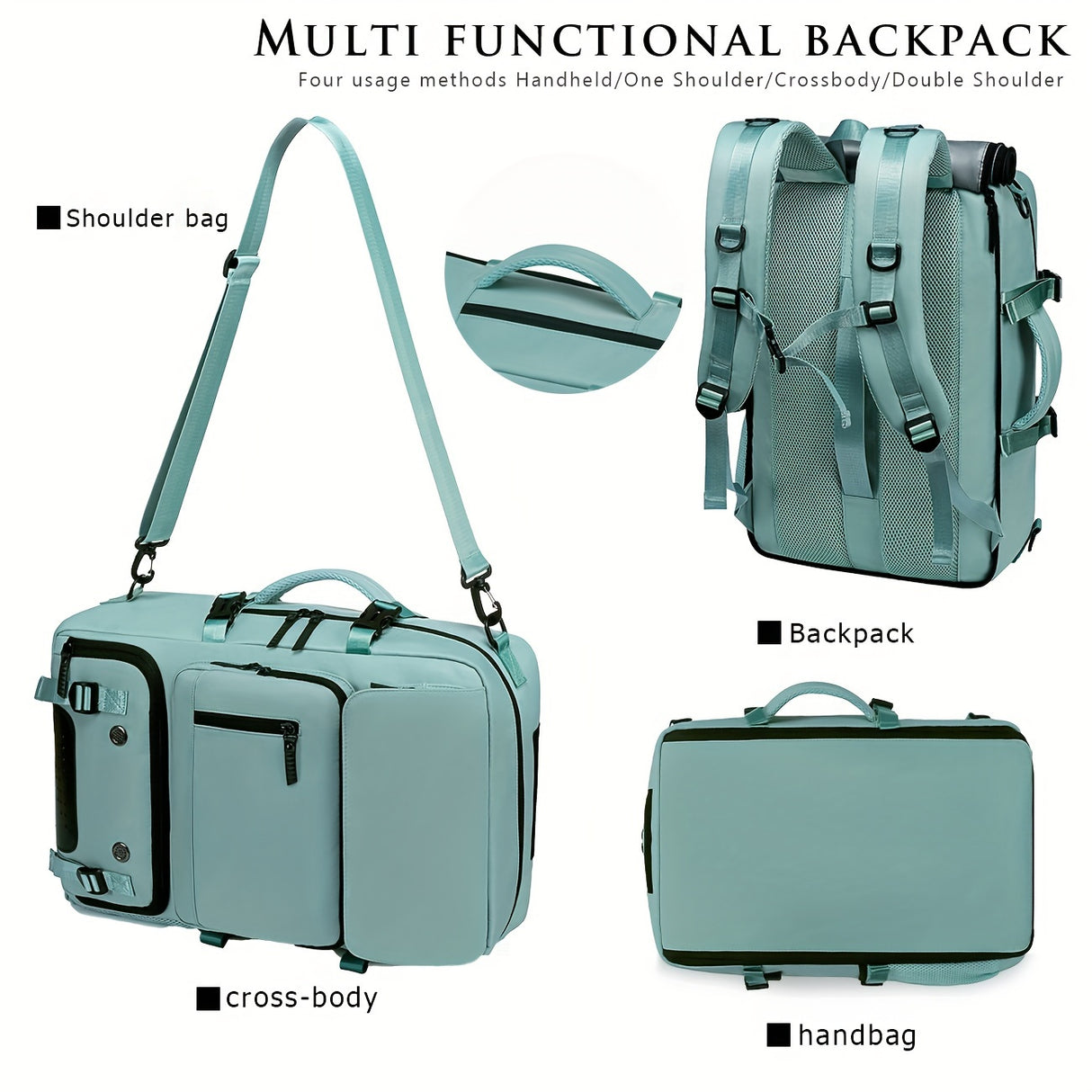 Multi-functional Large Capacity Backpack For Man Women, Hiking & Camping, Outdoor Knapsack With Shoes Compartment & USB Charging Port, Men's Business Laptop College Bag, Ideal Gifts