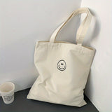 Large Capacity Canvas Tote Bag - Perfect For School, Office, Travel, And Beach