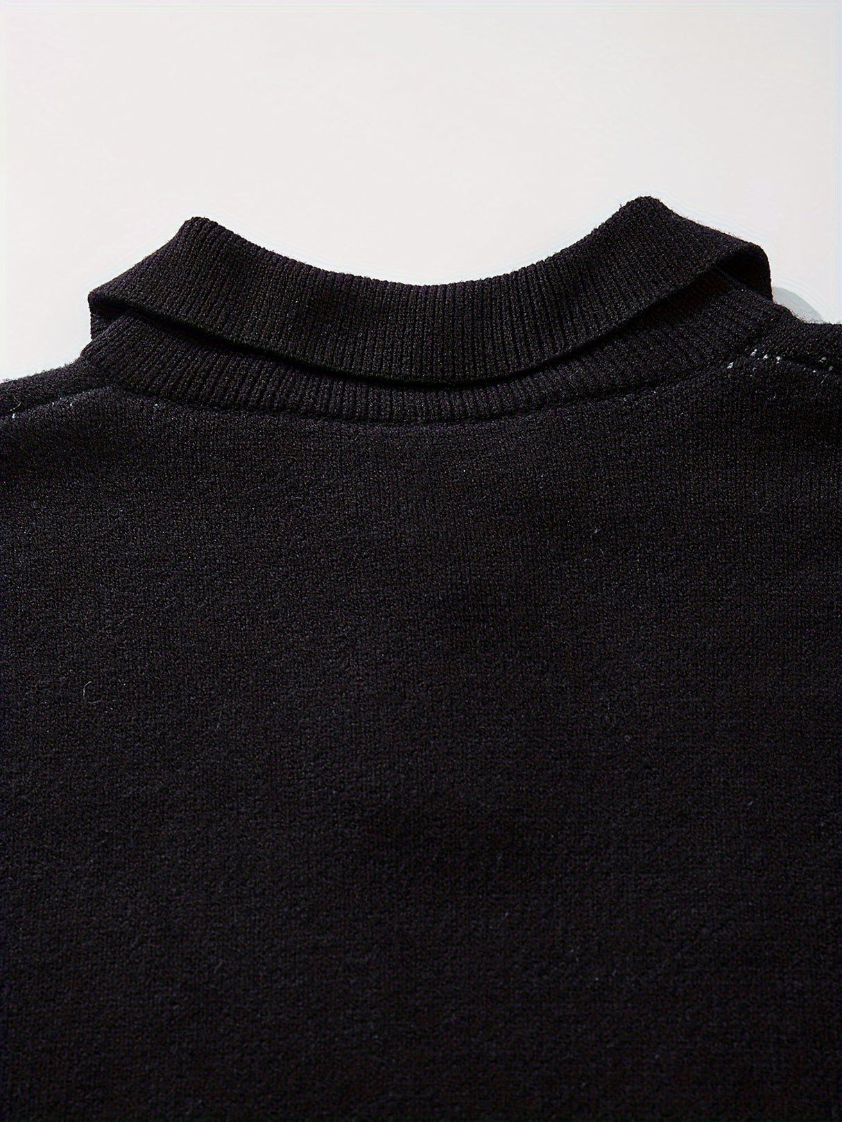 ANDREILEE Fall/Winter Casual Knit Pullover Sweater for Men - Polyamide Polyester Viscose Blend, Crew Neck, Long Sleeve, Regular Fit with Medium Stretch, Alphabetic Print, High Street Fashion
