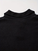 ANDREILEE Fall/Winter Casual Knit Pullover Sweater for Men - Polyamide Polyester Viscose Blend, Crew Neck, Long Sleeve, Regular Fit with Medium Stretch, Alphabetic Print, High Street Fashion