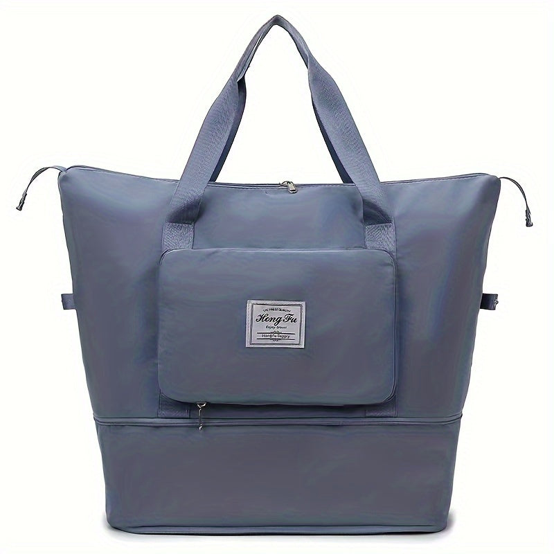 Travel Storage Zipper Handbag, Large Capacity Luggage Bag, Gym Bag, Portable Versatile Bag