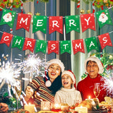 122pcs Disposable Christmas Theme Tableware, Christmas Party Decoration With Paper Plates, Napkins, Paper Cups, Straws, Tablecloths And Flags, Xmas Holiday Theme Tableware Supplies& Decoration (Mistletoe Pattern, For 24 Peopl